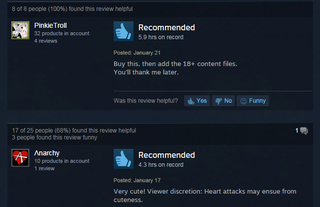 Illustration for article titled Nekopara Vol. 1, As Told By Steam Reviews
